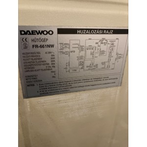 Használt Daewoo FR 661NW Felülfagyasztós italadagolós hűtőszekrény [H12946] 