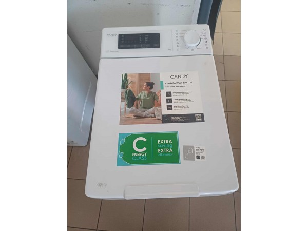 Outlet Candy TCA273D3-S felültöltős mosógép [O245] 