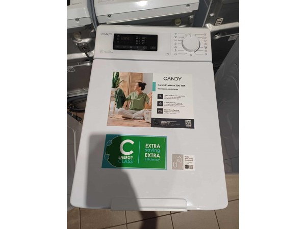 Outlet Candy TCA273D3-S Felültöltős Mosógép [O281] 